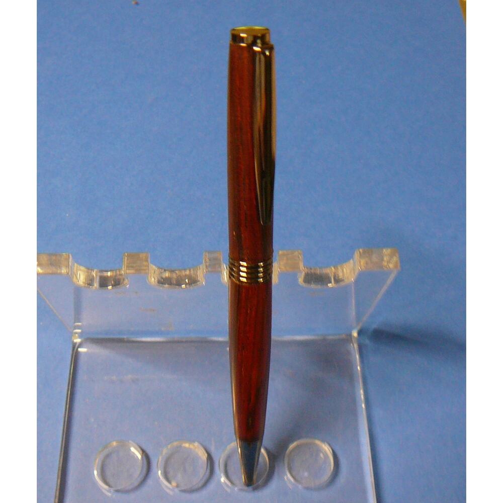 Handmade Custom Pen Bolivian Rosewood and Gun Metal